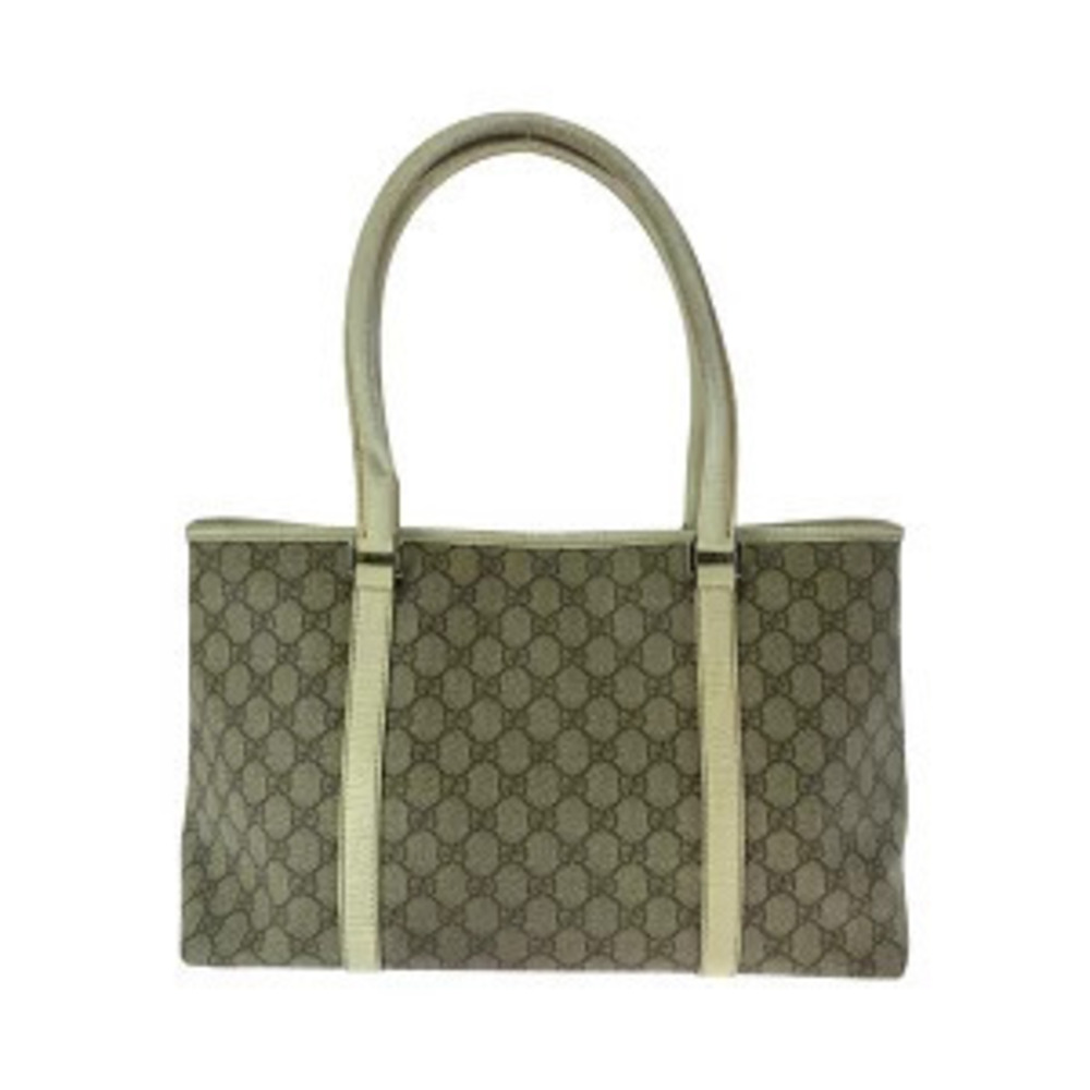 Gucci Beige Bag GG Ivory Tote White Shoulder Canvas Supreme Tan White